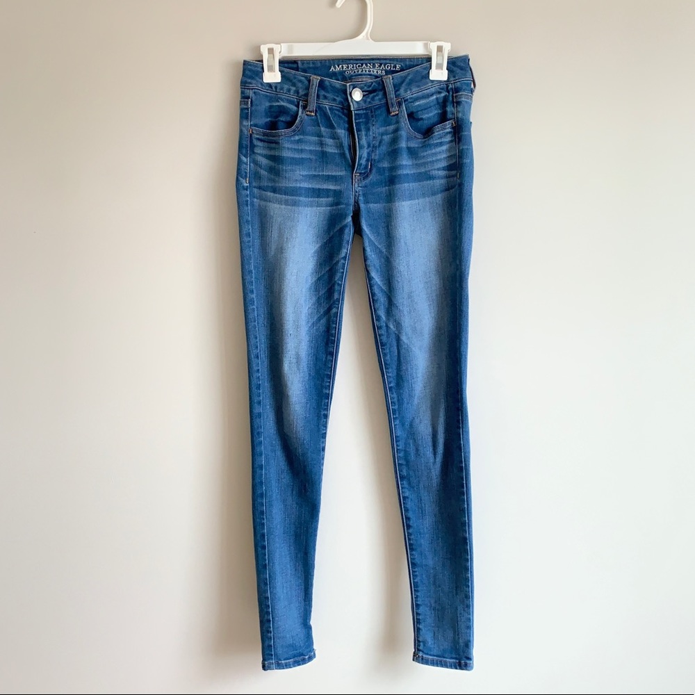 American Eagle Super Stretch Long Skinny Jeans